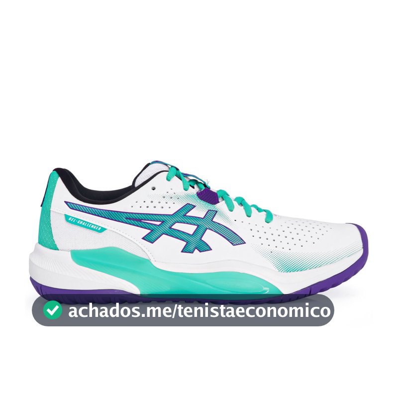 Tênis Asics Gel Challenger 15 - All Court - Branco e Verde