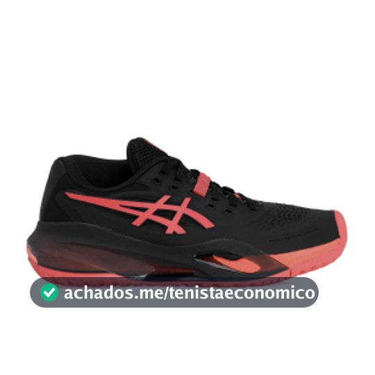 Tênis Asics Gel Resolution X - All Court Preto e Coral