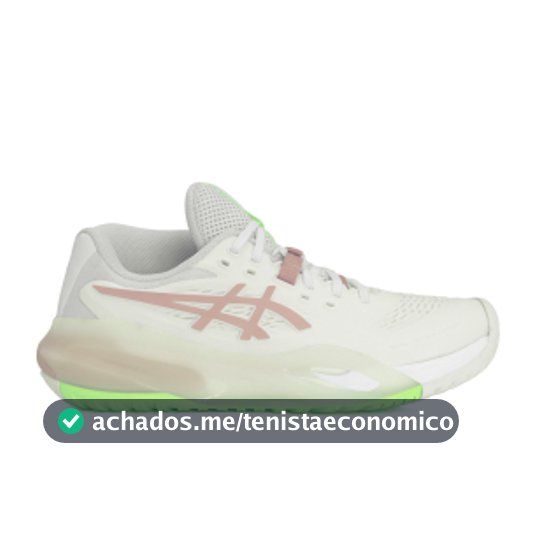 Tênis Asics Gel Resolution X - All Court Branco e Rosa